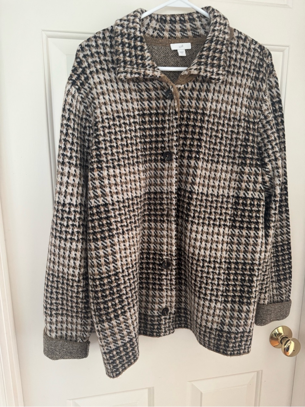 J. Jill Cozy Autumn Plaid Shacket - Picture 8 of 8